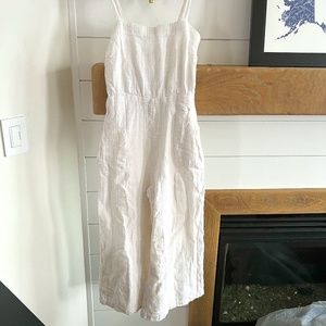 L-SPACE OVERALL WHITE ROMPER